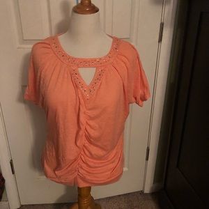 Orange ladies top
